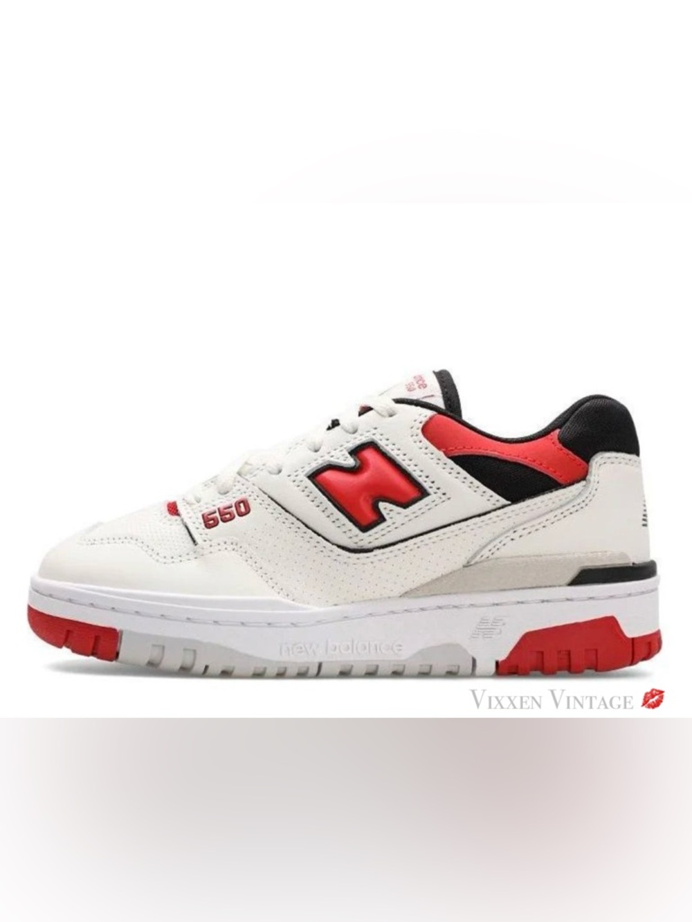 New Balance 550 White Red Black Men's Sneakers